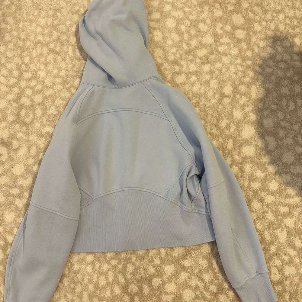 Lululemon Blue Linen Scuba Full Zip - Picture 4 of 5